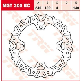 TRW EC Cross Design Brake Rear Rotor Suzuki / Yamaha 250-450cc 05->