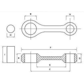 Connecting rod kit WSK 125