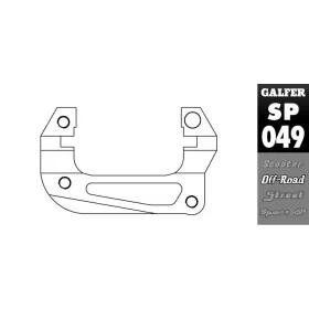 GALFER Front Brake Caliper Relocation Bracket SUZUKI / YAMAHA 85cc 03-26