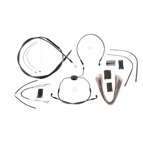 MAGNUM SHIELDING Karbon Fiber Handlebar Installation Kit 30.5/35.5cm Harley Davidson FLHR / FLHRC / FLTR / FLTRX 1584/1690 08-13