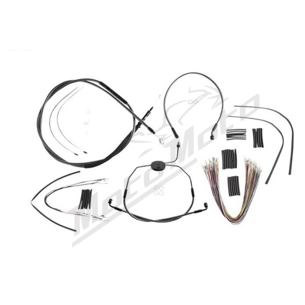 MAGNUM SHIELDING Karbon Fiber Handlebar Installation Kit 30.5/35.5cm Harley Davidson FLHR / FLHRC / FLTR / FLTRX 1584/1690 08-13