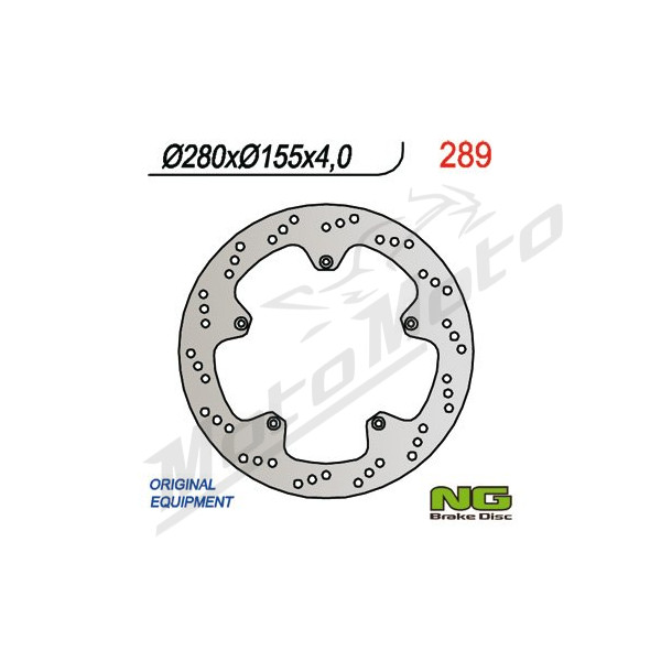 NG BRAKES Front Fixed Brake Disc 280mm Aprilia / MBK / Yamaha 50cc 99-14