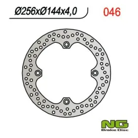 NG BRAKES Front Fixed Brake Disc 255mm Honda CB / NX / XL / XR 450-650cc 86-12