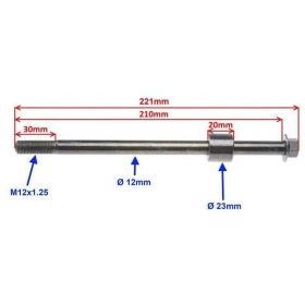 Stud M12x1,25 (length 210mm/ Ø23mm)