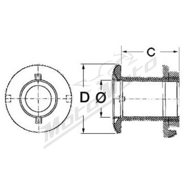 Osculati S.S thru hull 1"