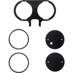 SLYFOX Duel Speedometer housing and mounting kit. Black Harley Davidson FLD / FLHXS / FLSB / FXDI / XL / XLH / XR 883-1923 99-22