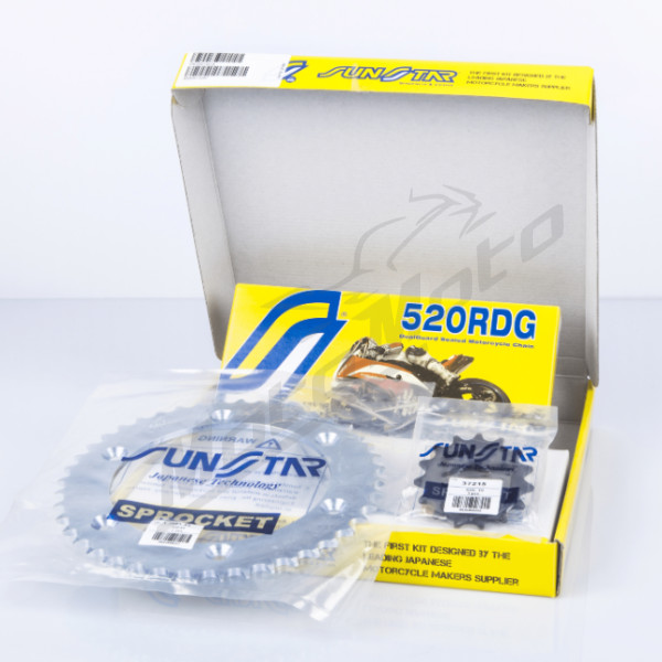 SUNSTAR Grandinės ir žvaigždučių kompl. 520RDG Suzuki DR 350R 94-00