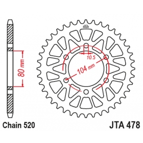 Rear sprocket JTA478 BLACK