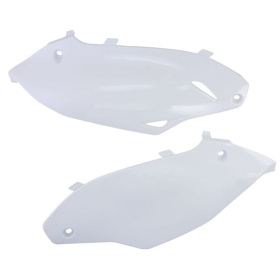 Side covers white CEMOTO KAWASAKI KX 250-450cc 2012-2016