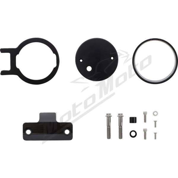 SLYFOX Speedometer housing and mounting kit. Black Harley Davidson FLHT / FLTRU / FLTRX / XL / XLH 883-1923 96-22