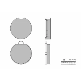 BREMBO Street Carbon Ceramic Brake pads ​​​​​​​SUZUKI GS 400-750cc 1977-1979
