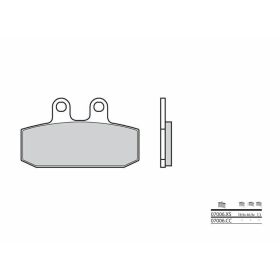 BREMBO Scooter Carbon Ceramic Brake pads APRILIA / DUCATI / HARLEY DAVIDSON / MOTO GUZZI / SYM 125-1450cc 1986-2014