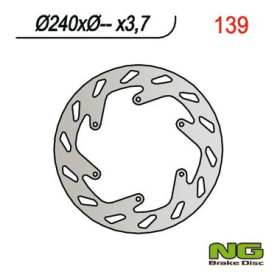 NG BRAKES Front Fixed Brake Disc 240mm KTM EGS / EXC / GS / LC4 / MX 125-500cc 87-97