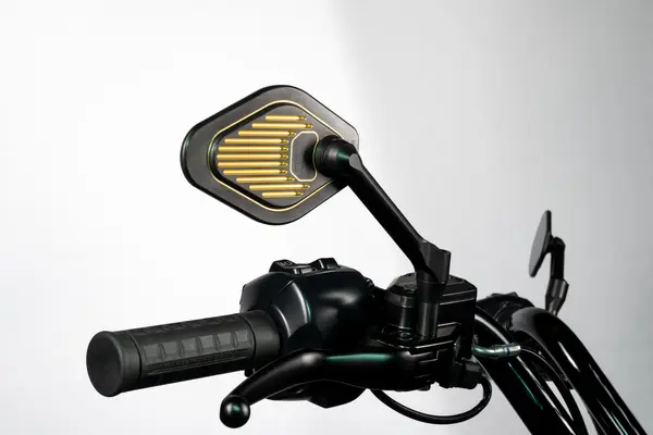 DRAG SPECIALTIES Adjustable Mirror Short Stem (12 cm) Black & Gold Edition M8