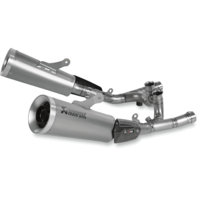 AKRAPOVIC Slip-On Line Muffler Titanium / Aluminum Yamaha VMX 1700 09-16