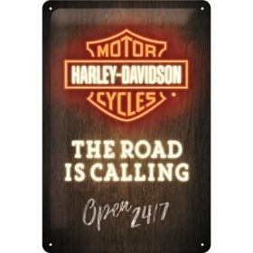 Metal tin sign HARLEY-DAVIDSON ROAD 20x30