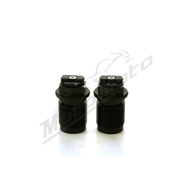 Accel Black Front Shock Absorber Top Cap Nut Honda / Kawasaki / Suzuki / Yamaha 250-450cc 08-20