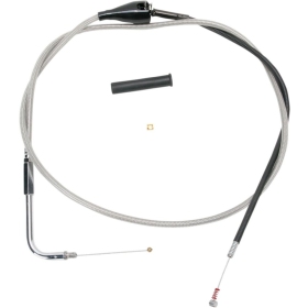 DRAG SPECIALTIES Stainless Braided Idle Cable Harley Davidson FLHR / FLHRC / FLHRCI / FLHRI / FLHRS 1450-1800cc 02-07