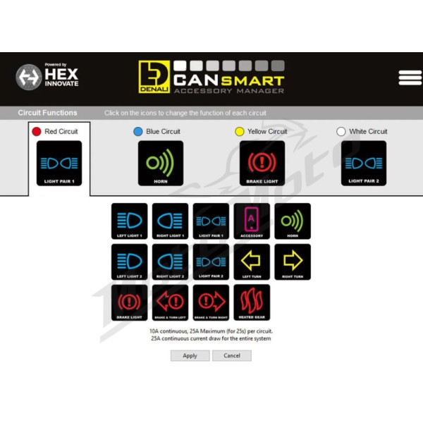 DENALI "Cansmart Gen II" apšvietimo valdiklis Husqvarna Norden 901 ABS 22-23
