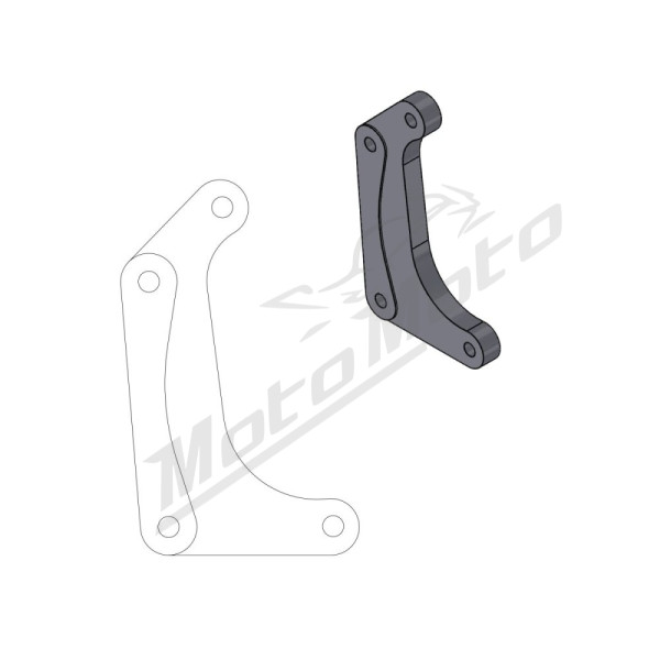 MOTO-MASTER SM Racing Front Brake Calipe Adaptor 320mm Fantic / Yamaha 125-450 07-26