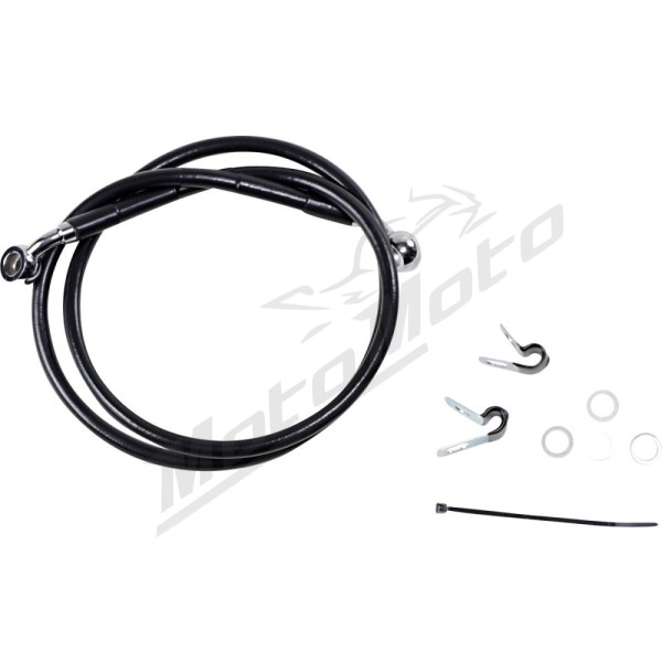 DRAG SPECIALTIES Stainless Steel Brake Line Kit Harley Davidson XL 833-1200cc 04-12