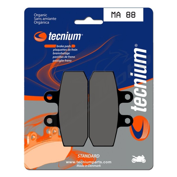 TECNIUM Street Organic Brake pads Moto Guzzi / Aprilia / Derbi / Gilera / Honda 125/850 85-25
