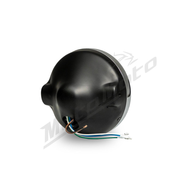 EMGO Universal headlight black Ø178mm