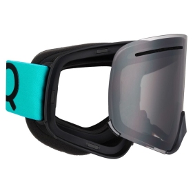 AMOQ Vision Vent+ Magnetic Motocross / Snow Goggles Turqoise / Black (Smoke Lens)
