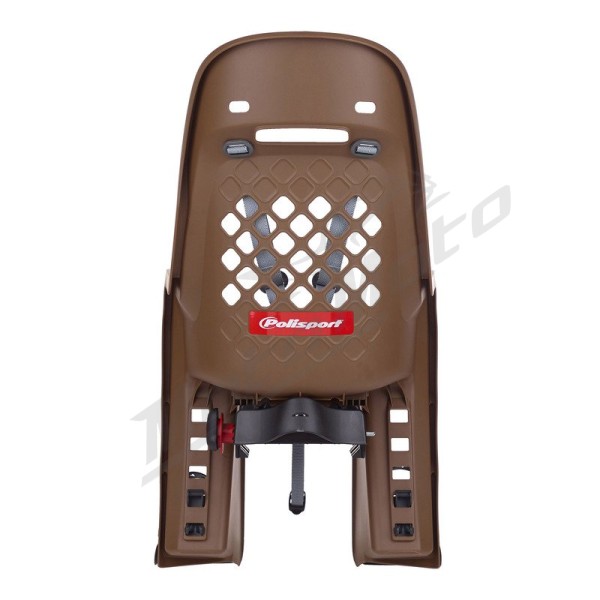 POLISPORT Joy CFS Rear Child Bike Seat Carrier Mounting - Brown/Dark Gray
