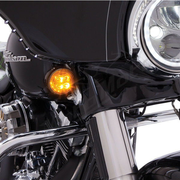 CIRO Fang® Signal Light Inserts HARLEY DAVIDSON FLD / FLHR / FLHRC / FLHT / FLHTC / FLHTCU / FLHTCUTG / FLHX / FLS / XL 883-1923 00-25