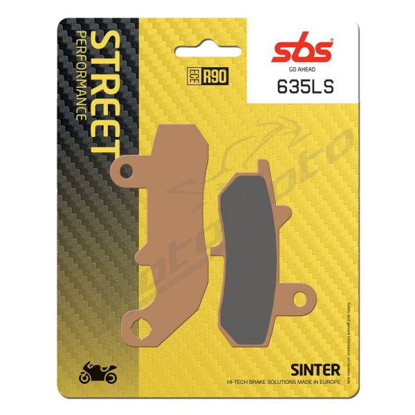 SBS LS Street Excel 635LS Sintered Rear Brake Pads Suzuki DR / RG 125-800cc 89-96