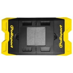 Polisport foldable bike stand-mat 180cm x 99cm Yellow