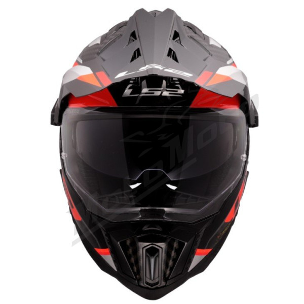 Krosinis Šalmas LS2 MX701 C EXPLORER FRONTIER 2 Raudonas