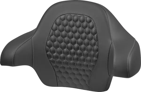 SADDLEMEN Roadsofa Honeycomb Backrest Pad Grey Harley Davidson FLH / FLHR / FLHTK / FLTRX / FLTRXS 1690-1977 14-24