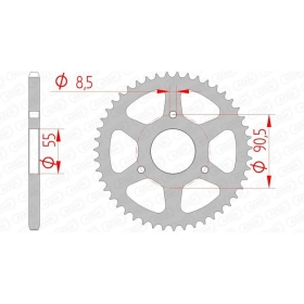 AFAM Steel Standard Rear Sprocket 420 47 teeth