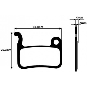 BICYCLE DISC BRAKE PADS 2PCS