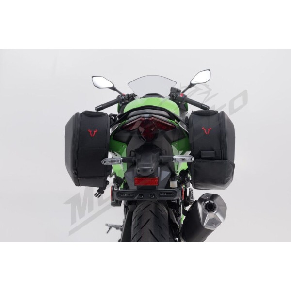 SW-MOTECH PRO BLAZE H Saddlebag Set with EDGE Protection & Heat Guard Kawasaki Ninja / Z 500 24-25