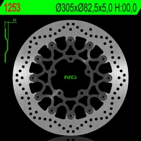 NG BRAKES 1253 plaukiojantis stabdžių diskas TRIUMPH TIGER 800-1200 11-21