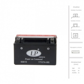 LANDPORT Battery 6 Ah 105A EN 12V LTX7A-BS