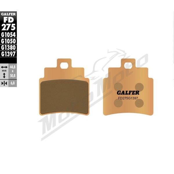 GALFER HH Sintered Brake Pads Kymco KXR / MAXXER / MXU 250cc 04-10
