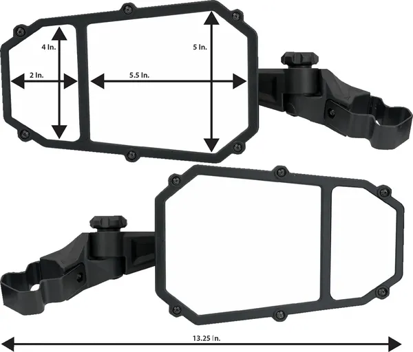 MOOSE OFFROAD Elite Pro Mirror AEON / ARCTIC CAT / CAN AM / CFMOTO 400-1000cc 06-24