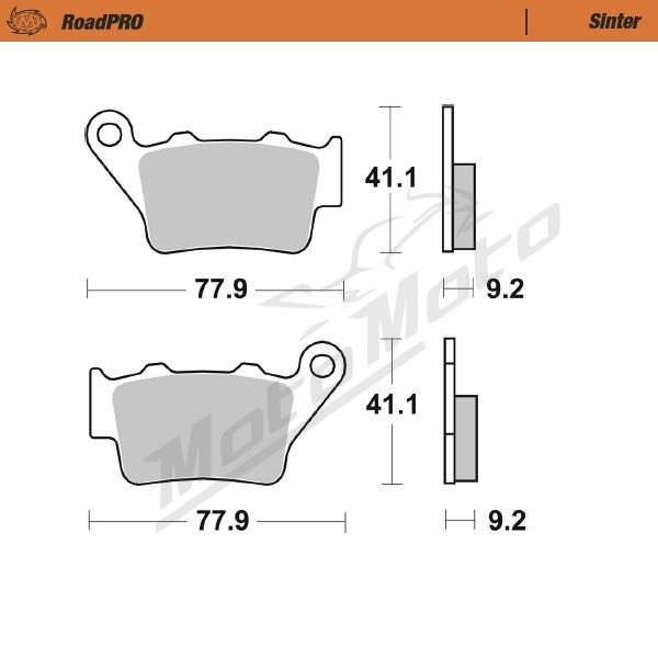MOTO-MASTER Sinter Rear Brake Pads BMW C / C1 / CE 125-400 00-24