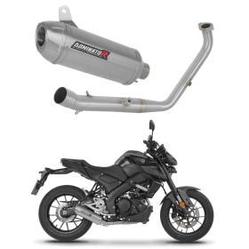 Dominator Full Exhaust System Collector Silencer S3 + dB killer (Euro 5+) Yamaha MT 125 24->