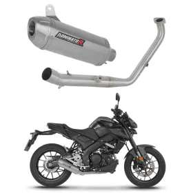 Dominator Full Exhaust System Collector Silencer S3 + dB killer (Euro 5+) Yamaha MT 125 24->