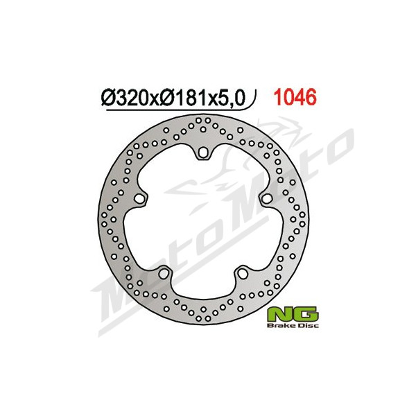 NG BRAKES Front Wave Floating Brake Disc 320mm BMW / Husqvarna 850-1600cc 01-25