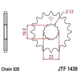 Front sprocket JTF1439