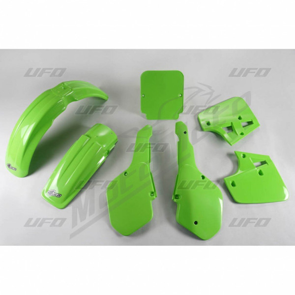 UFO Plastikų kompl. žalias Kawasaki KX 250-500 1987