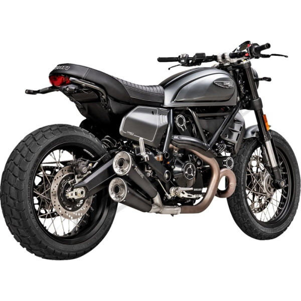 AKRAPOVIC Slip-On Line Muffler Stainless Steel Ducati Scrambler 803 21-23