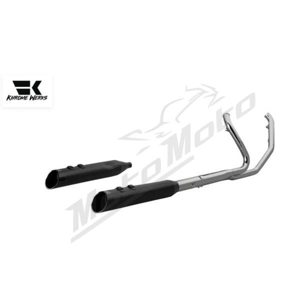 KHROME WERKS 2-into-2 Icon-SR Išmetimo sistema Harley Davidson FLH / FLHFB / FLHR / FLHRC / FLHT / FLHTCU / FLHTK / FLHTKL / FLHTKSE / FLHX 1750-1977 17-26