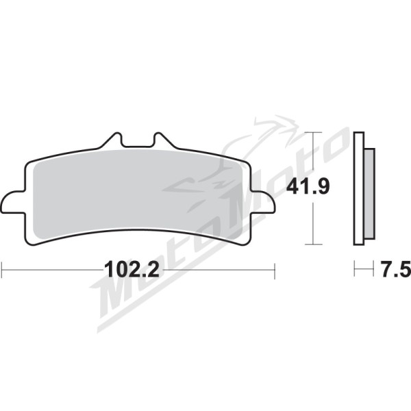 SBS HS Street Excel 841HS Sintered Front Brake Pads Bimota / Ducati / Horex / Husqvarna / Kawasaki / KTM / Suzuki 450-1300cc 07->
